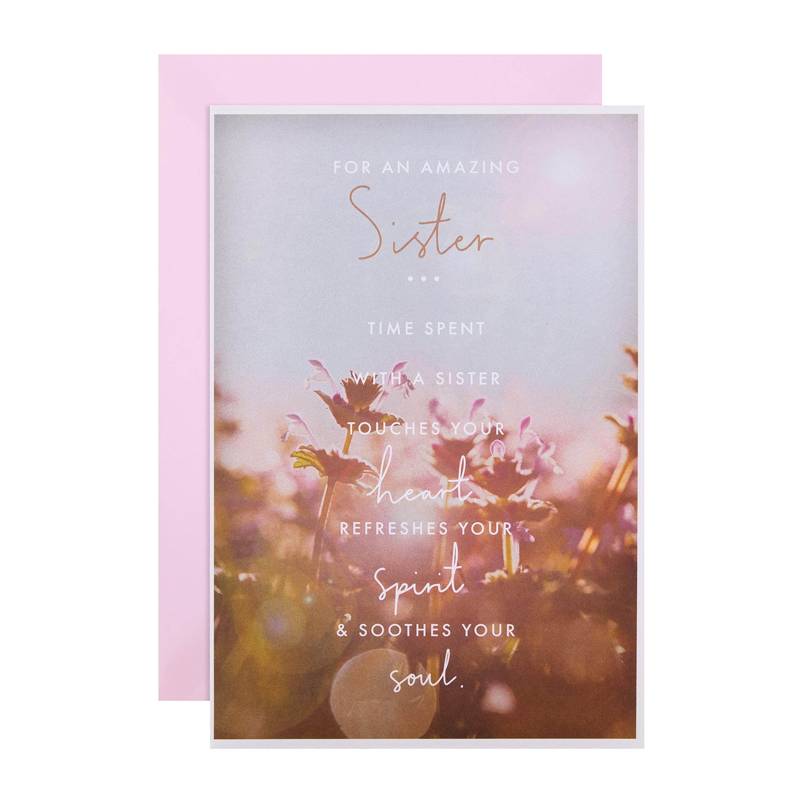 Hallmark Birthday Card for Sister - Contemporary Photographic Design