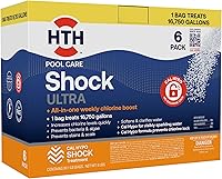 Vista 13 de HTH 52030B - Tratamiento para piscinas Shock, clorador para piscinas que aumenta los niveles de cloro, fórmula Cal Hypo, 13.3 oz (paquete de 6)