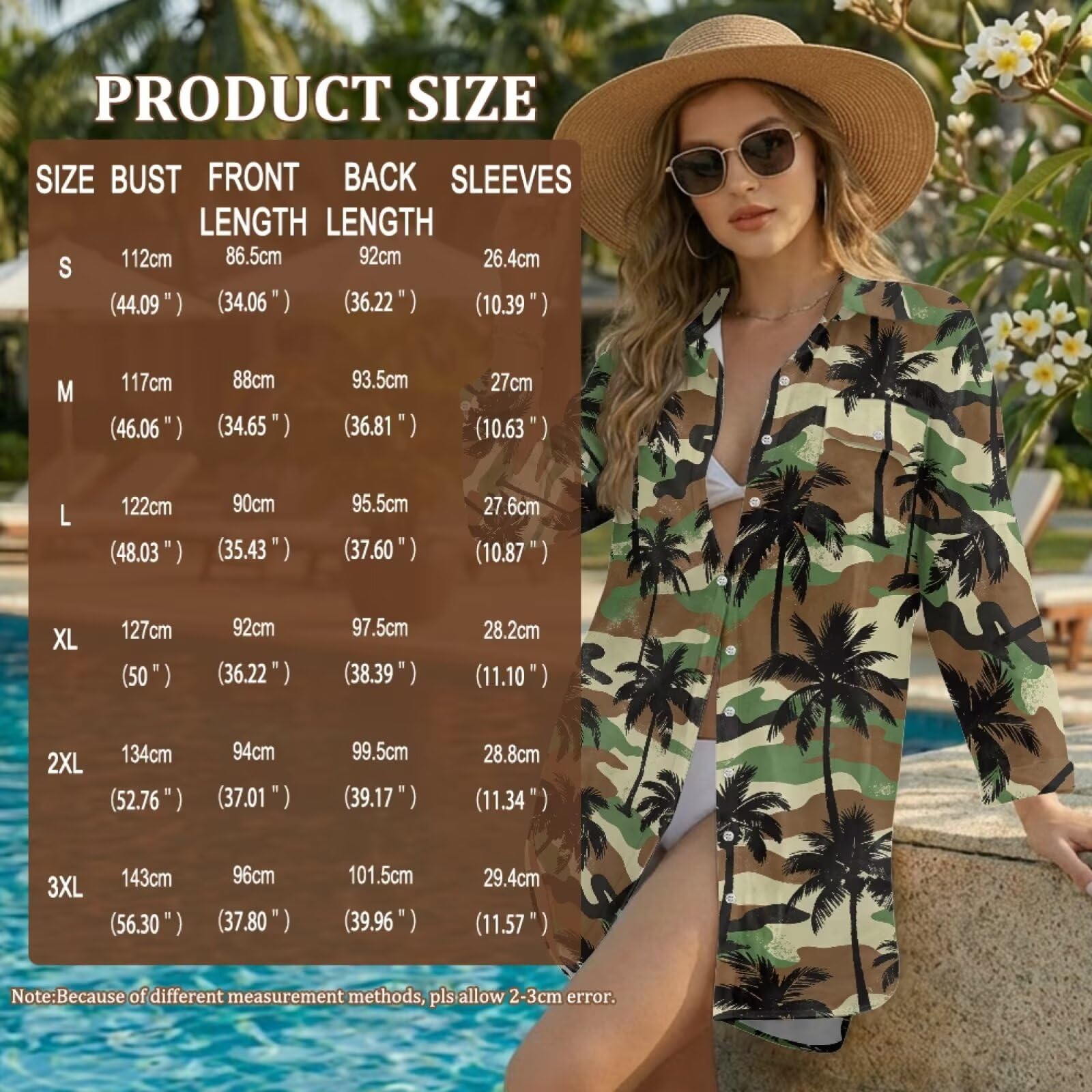Pareo de playa para mujer, con botones, vestido de playa para verano, tallas S-3XL