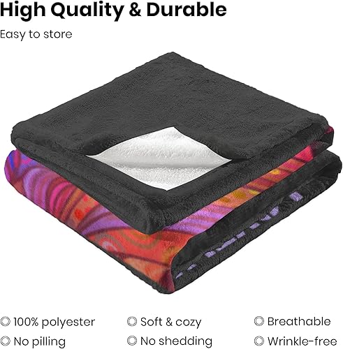 Miniatura 2 de Manta de mujer afroamericana, ultra suave, cálida, acogedora, ligera, de microfibra, de franela, sherpa, mullida, mullida, para sofá, ropa de cama