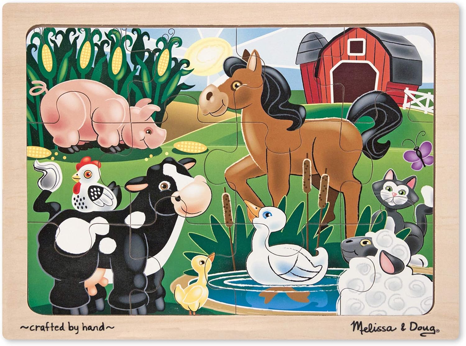 Melissa & Doug 12pc On the Farm Jigsaw Puzzle