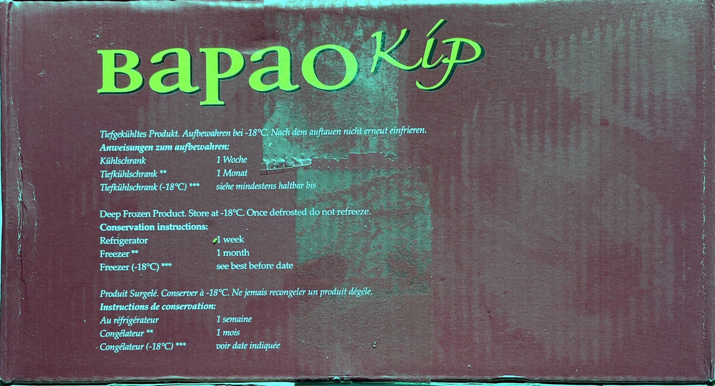 Bapao Tjendrawasih mit Hähnchen 12 x Dampfbrötchen Fleischfüllung für Warmwasserbad und Mikrowelle