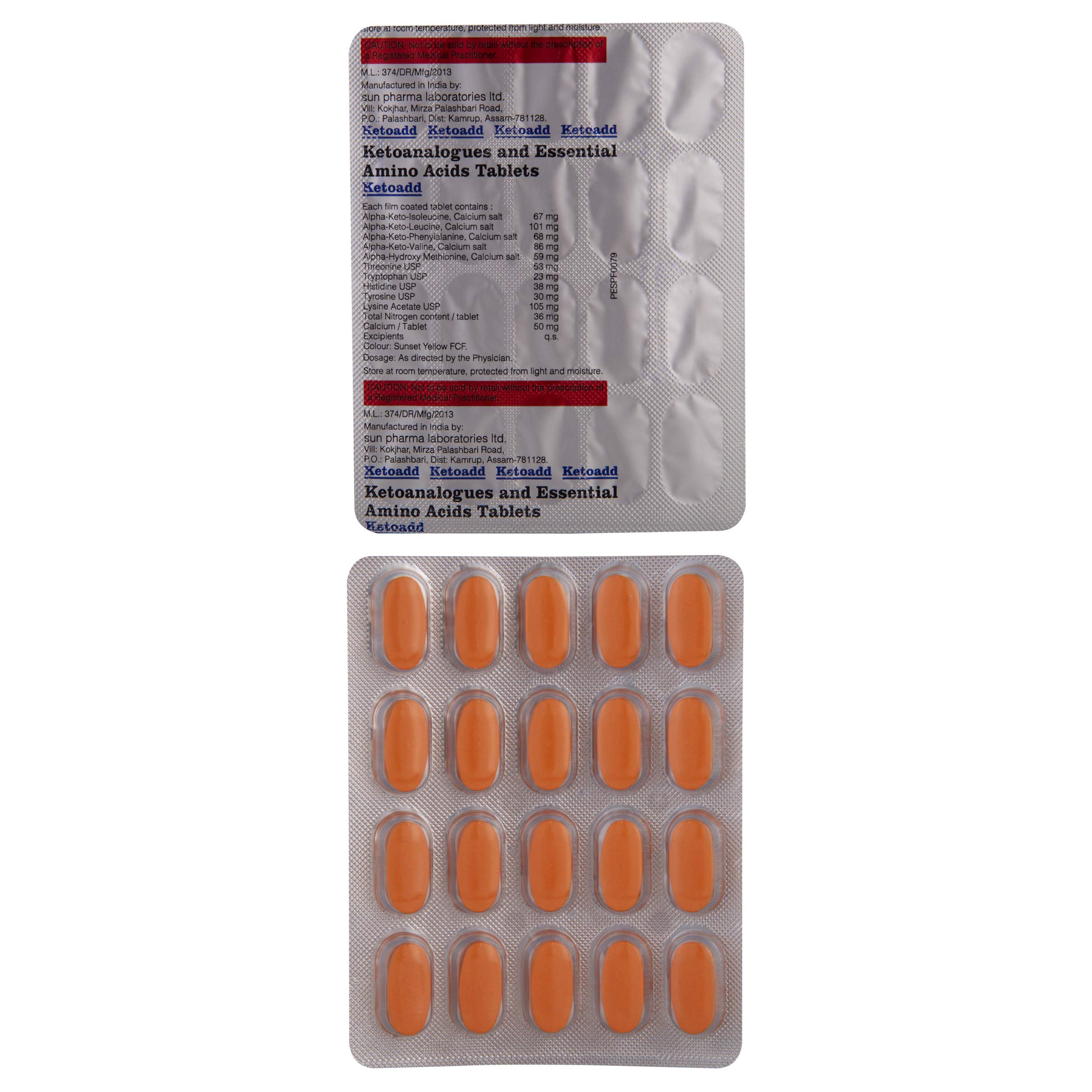 Ketoadd - Strip of 20 Tablets