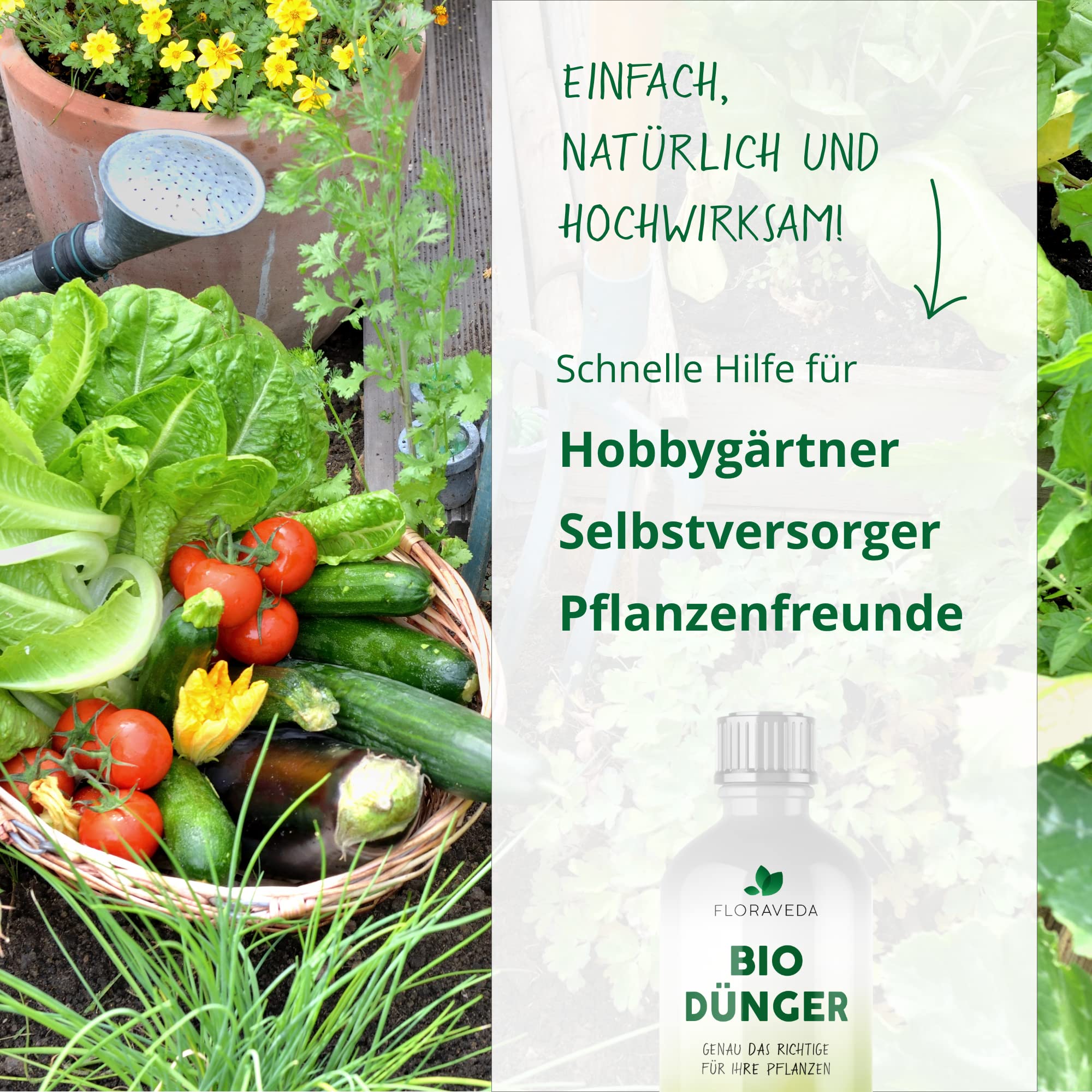 Floraveda Bio Dnger 1 Liter | Flssigdnger aus natrlichen Traubentrester  | Fr Zimmerpflanzen, Rasen, Obst-Gehlze, Gemse & Kruter | 100% rein  biologischer Naturdnger | Geschenk-Idee fr Grtner : Amazon.de: Garten
