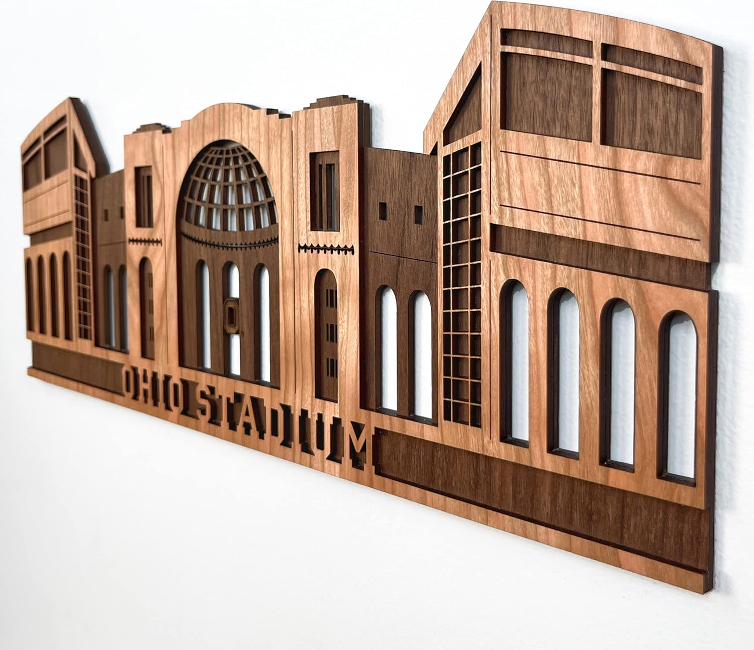 The Ohio State University Buckeyes, Ohio Stadium Wall Art, NCAA Football Decor Memorabilia for Man Cave, Home Bar, Game Room, Dorm, Office, Apartment, Officially Licensed, Large Size - Image 6