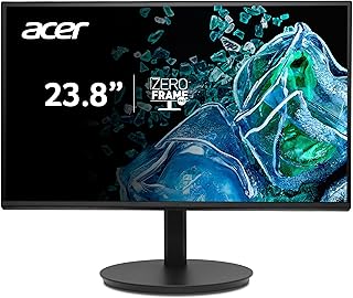 acer Vero CB242YGBIRF, Monitor 23,8" Full HD 120 Hz (1920x1080, 16:9, 250 Nits, Tiempo de Respuesta 1 m/s (VRB), 1xHDMI 1.4), Monitor PC, Color Negro
