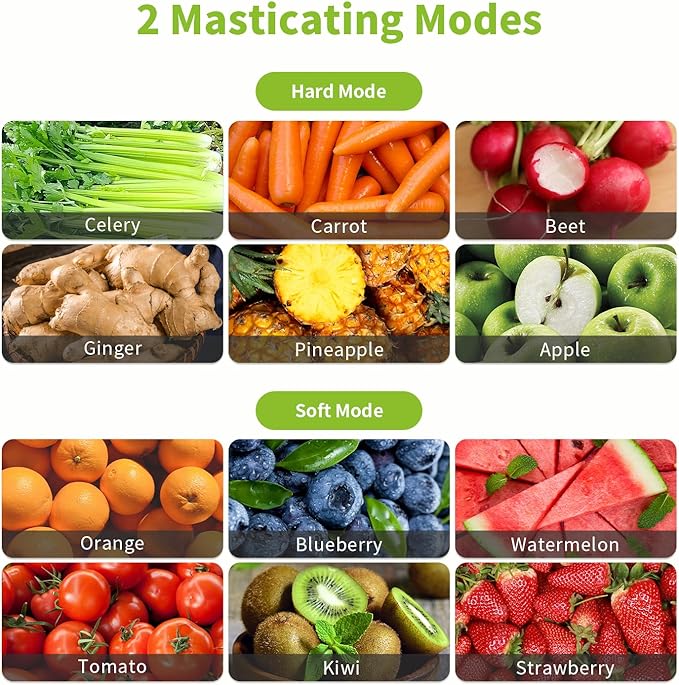 Extractor de Jugos Prensado Frío Boca Ancha 3.6 Pulgadas Alt miniatura 5