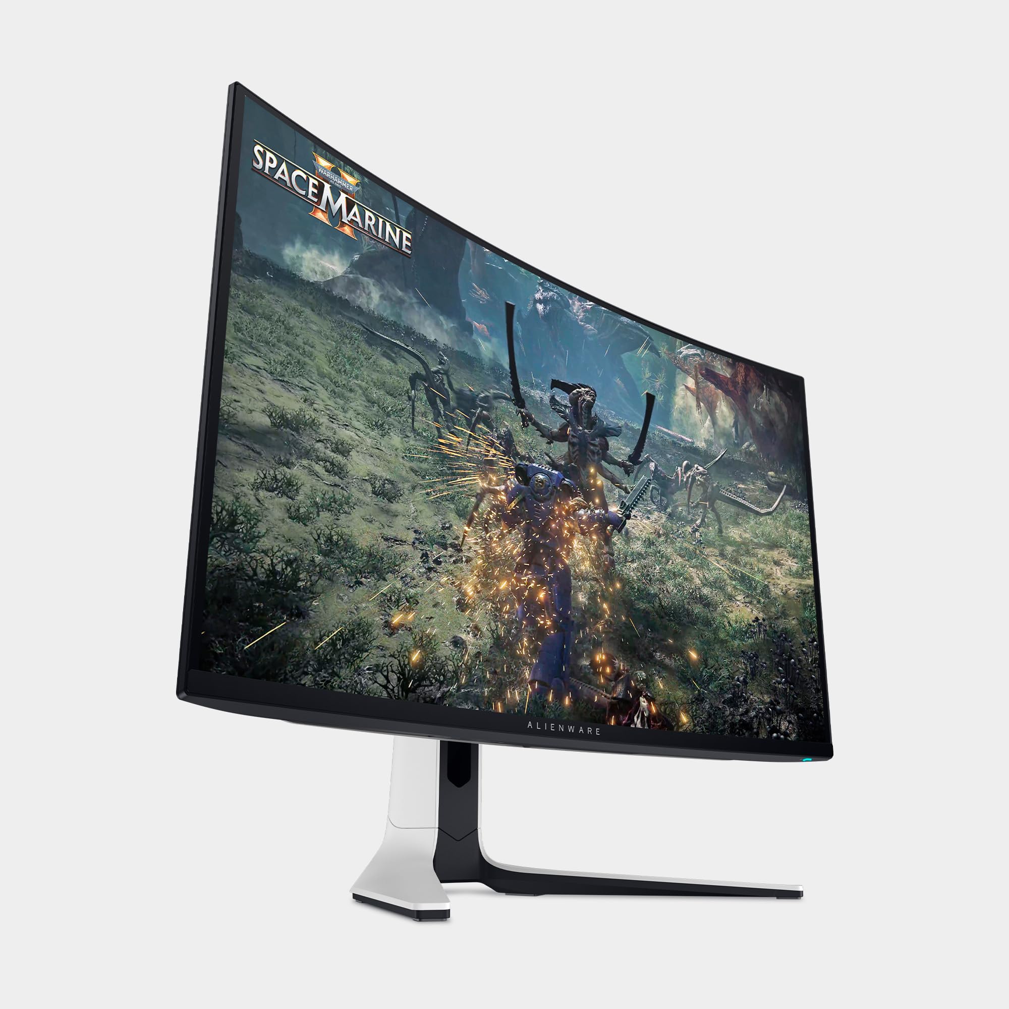 Alienware AW3225QF 32" 4K UHD (3840x2160) 1700R Monitor Gaming Curvo, 240Hz, QD OLED, 0.03ms, NVIDIA G-SYNC Compatible, HDR, Dolby Vision, USB-C, DisplayPort, 2x HDMI, 4x USB, 3 Anni di Garanzia