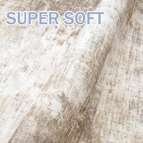 Miniatura 37 de IOHOUZE Alfombra pequeña abstracta de 2 x 3 pies, alfombra de entrada lavable para entrada interior, alfombras con respaldo de goma, alfombra gris