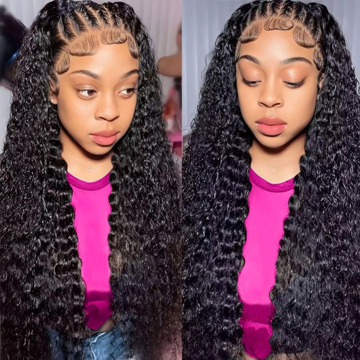 BLACK BRAIDED 13x6 FRONT PART SPACE Lace Wigs Brinbea 13X6 Lace Front Braided Wig | Premium 30 Synthetic  main image 3