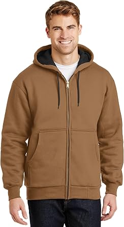 mens heavy duty zip up moletom com capuz