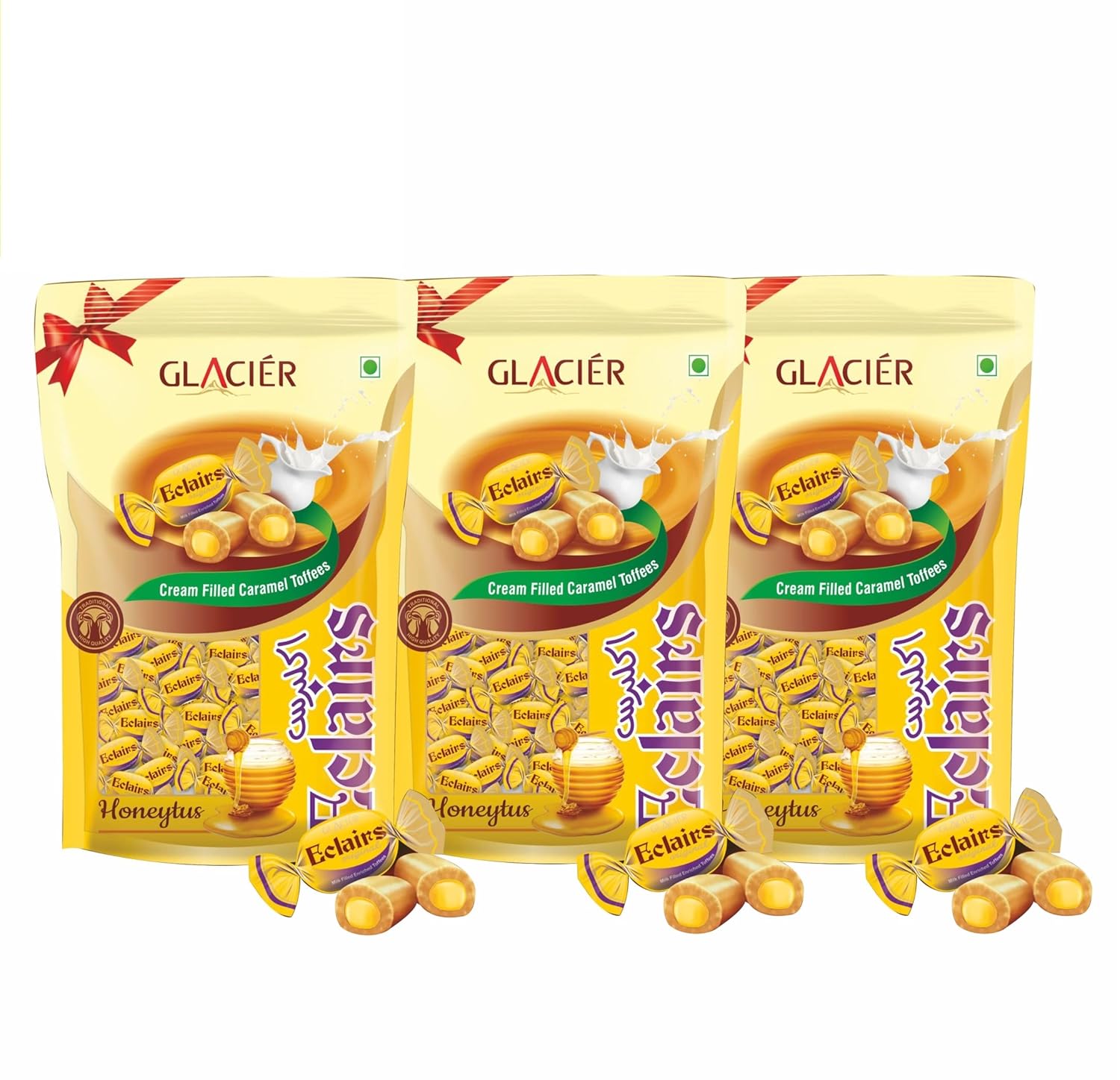 Glacier Honeytus Eclairs Toffees/Cream Filled Carmel Toffee/Honey