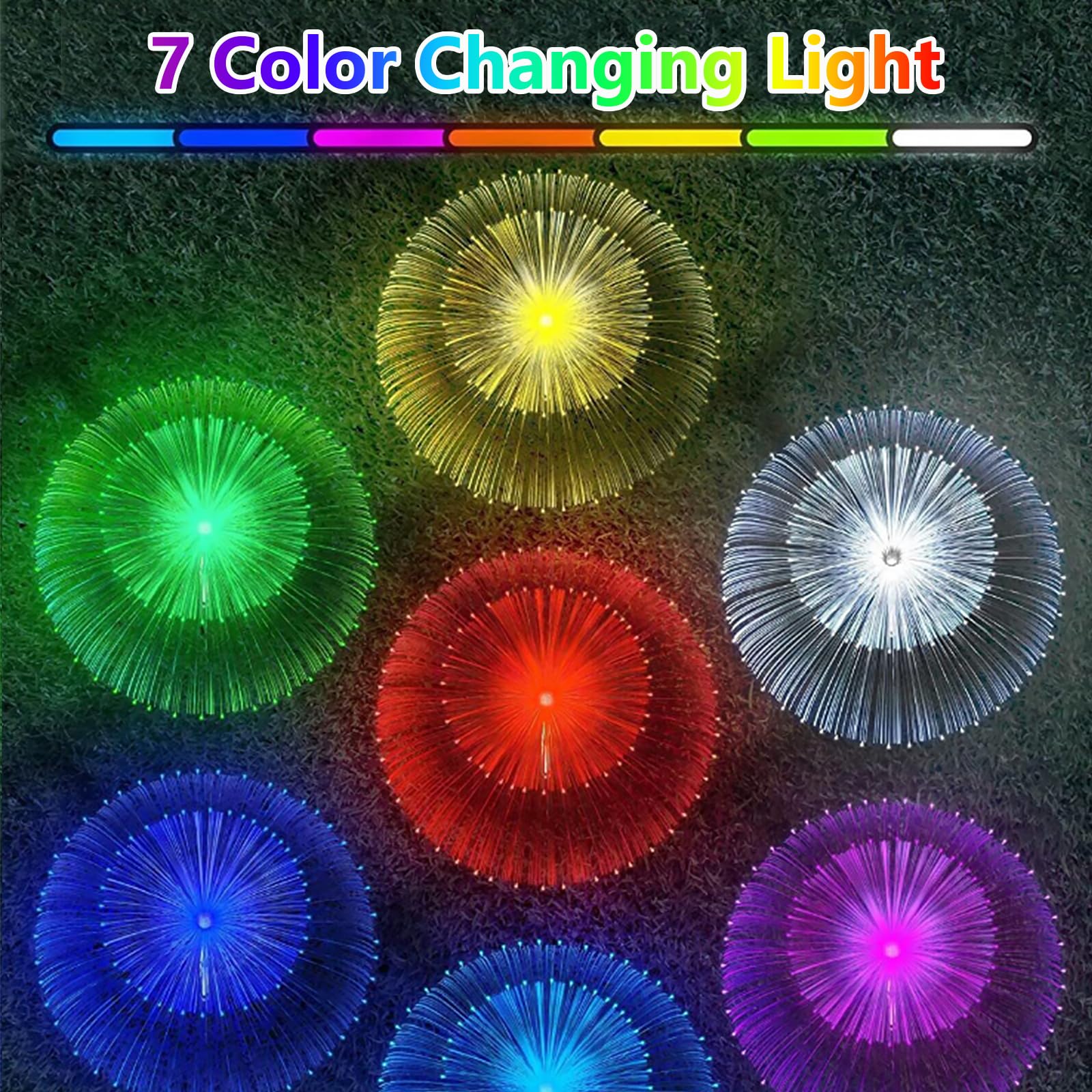 4Pack Garden Solar Lights Outdoor Waterproof Stake - Image 4