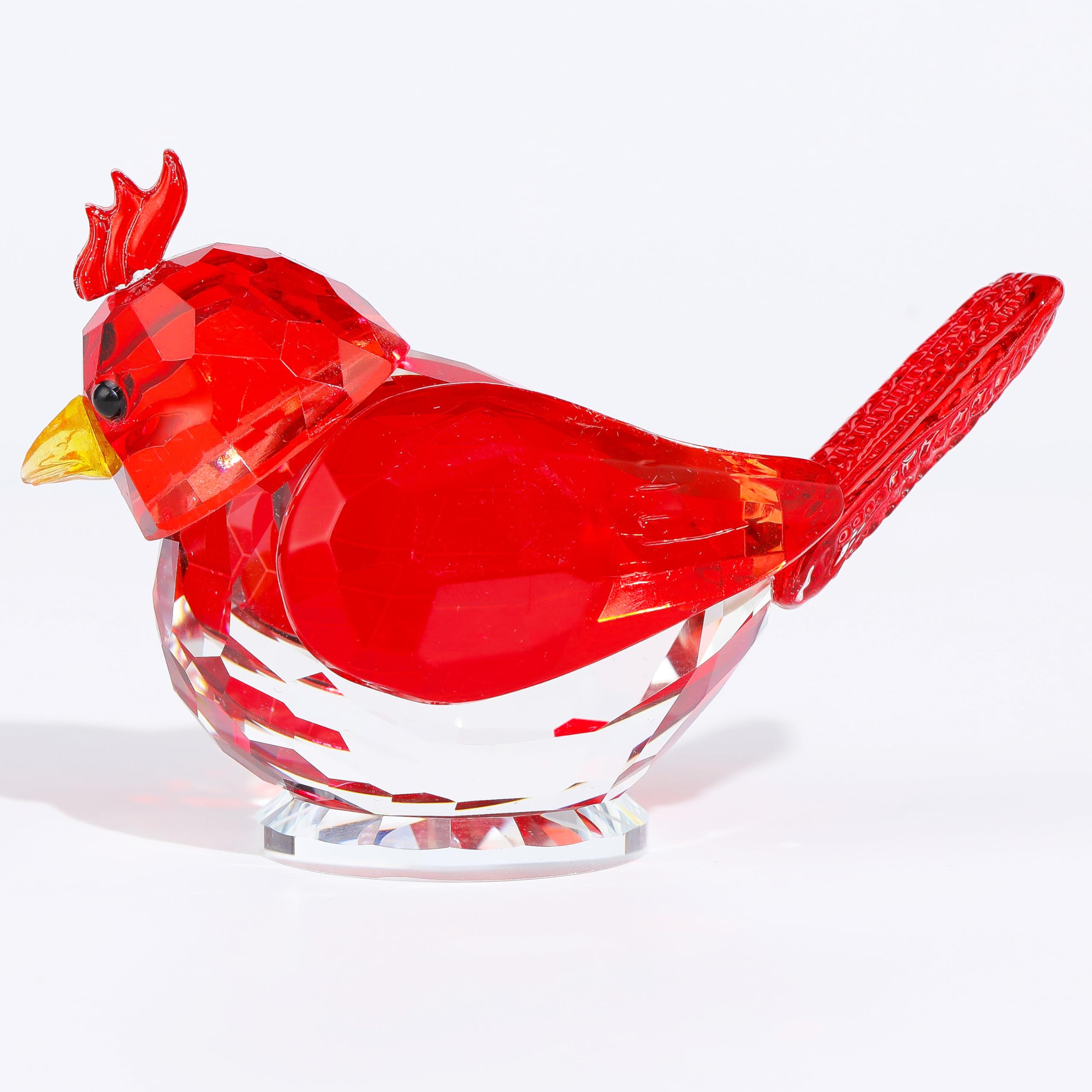 Amazon.com: Qianwei Red Crystal Bird Figurine Collectible