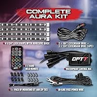 Vista 5 de Kit de iluminación OPT7, modelo Aura, para rejilla de auto