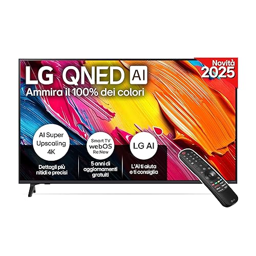 LG QNED AI QNED70 Smart TV 55 pollici 4K, Processore