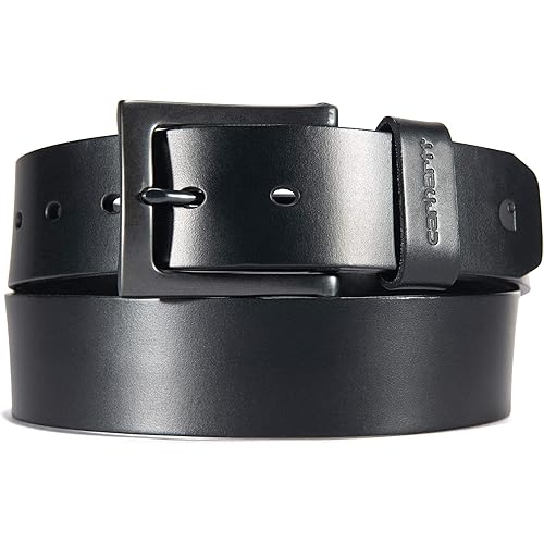 Carhartt Men's Rugged Burnished Leather Box Belts