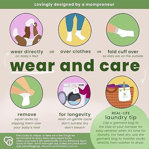 Miniatura 8 de squid socks Calcetines de viscosa de bambú 0-6M, 6-12M, 12-24M y 2T-3T Calcetines que se mantienen puestos