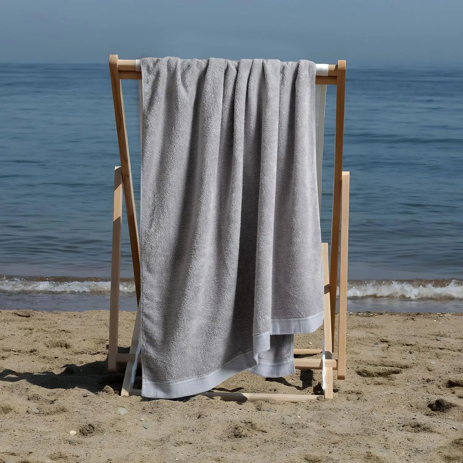 SPREAD SPAIN Bamboo Towels for Bath, Towels for Bath Large Size, Bamboo Bath Towel High Absorbent & Soft, 360 GSM, 1 Piece Bath Towel for Men/Women, 70 cms x 150 cms - Ash-image-32