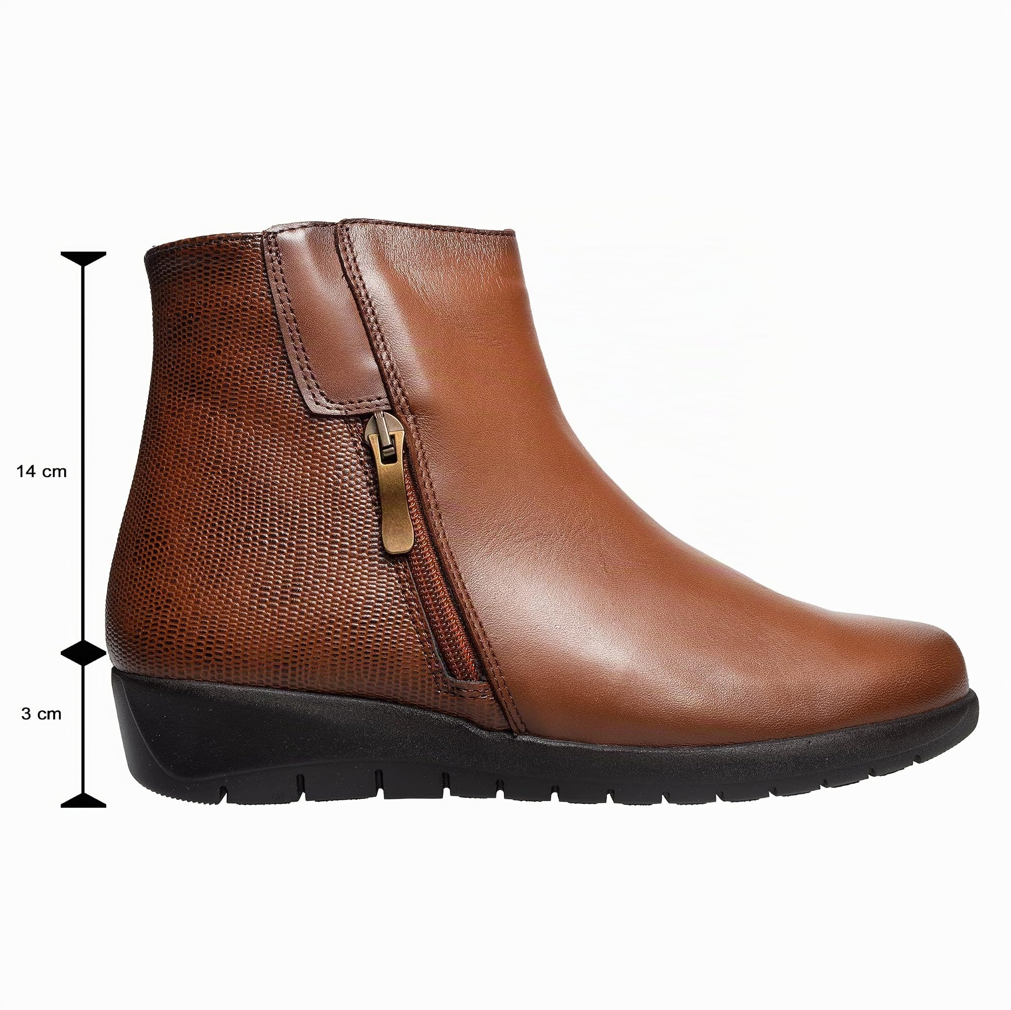 Botines mujer de piel con tacón o plataforma Botín cómodo de invierno | Calzado artesanal de España tipo camperos en ante y cuero Elegantes e informales