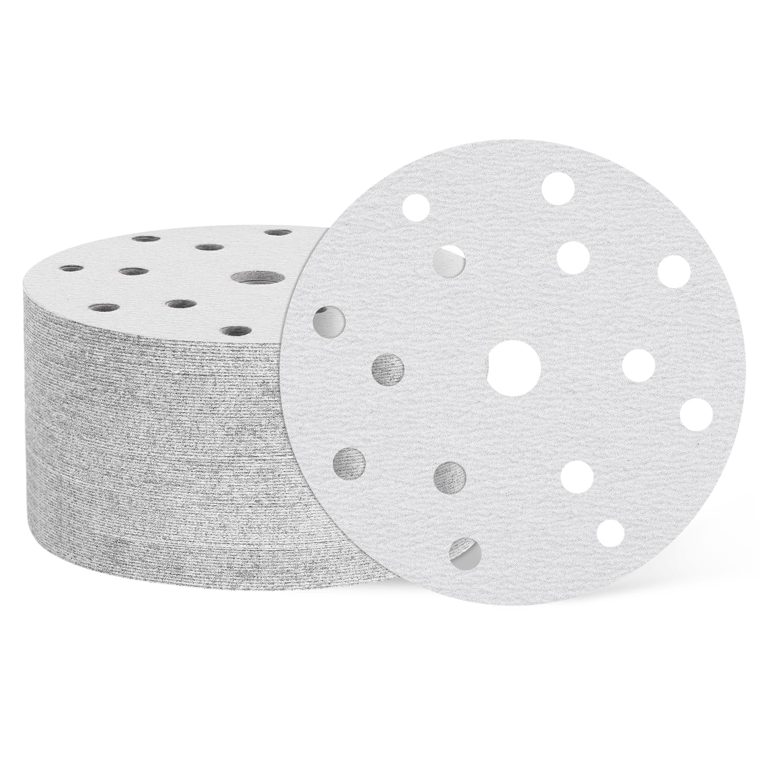 QUARKZMAN Disco Lijado 6 Pulgadas Alúmina Blanca 150 Grano 100 Piezas