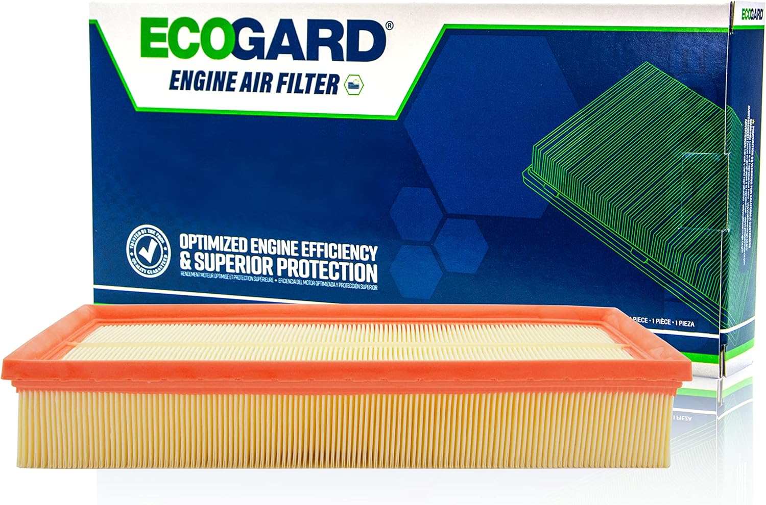 ECOGARD XA11947 Premium Engine Air Filter Fits Land Rover Defender 110 3.0L HYBRID 2020-2022, Defender 110 2.0L 2020-2022, Defender 110 5.0L 2022, Defender 90 2.0L 2021-2022