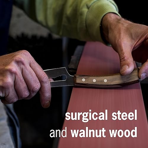 Miniatura 6 de PanoramaKnife Cuchillo de cocina  Fabricado en Suiza  Picos de Estados Unidos  Cordilleras parecidas a la hoja  Acero inoxidable quirúrgico + madera