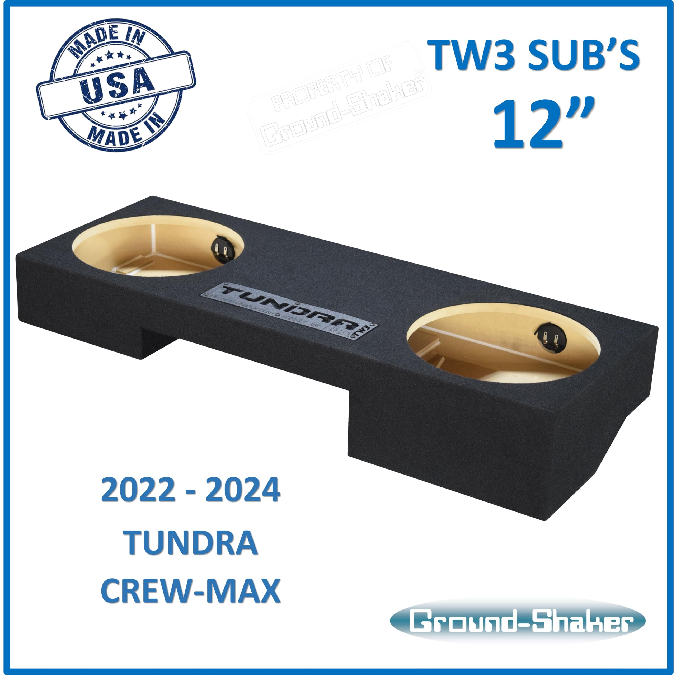 B2 Audio Single Ported 3D-Printed Subwoofer Box Enclosure Rampage RC2 (Black)