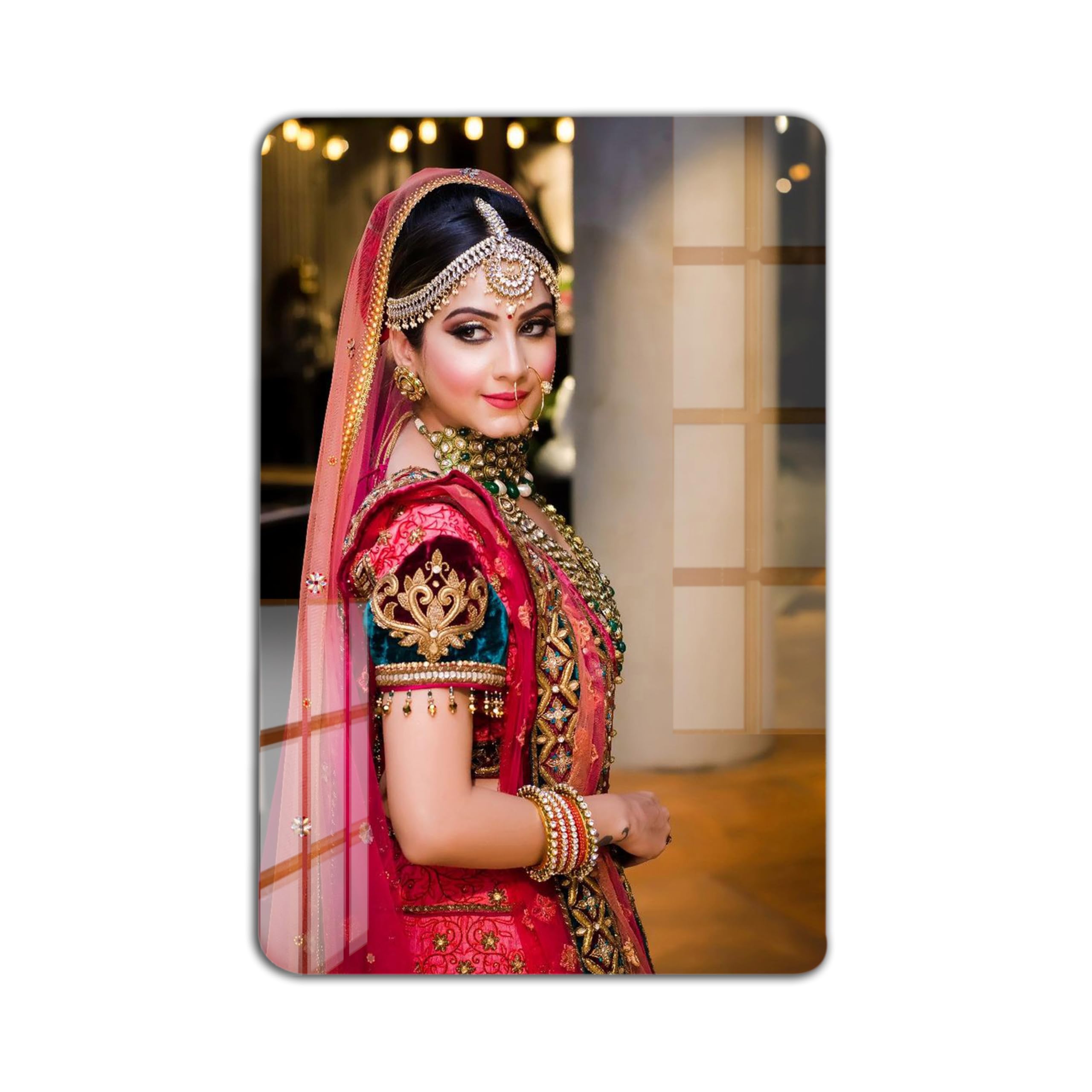 ARKID - Customized Acrylic Rectangular Photo Frame for Wall (Size: 12x8 inch 3mm) Personalized Clear Acrylic Wall Mount Frameless Picture Photo Frame for Birthday, Special Moment, Family