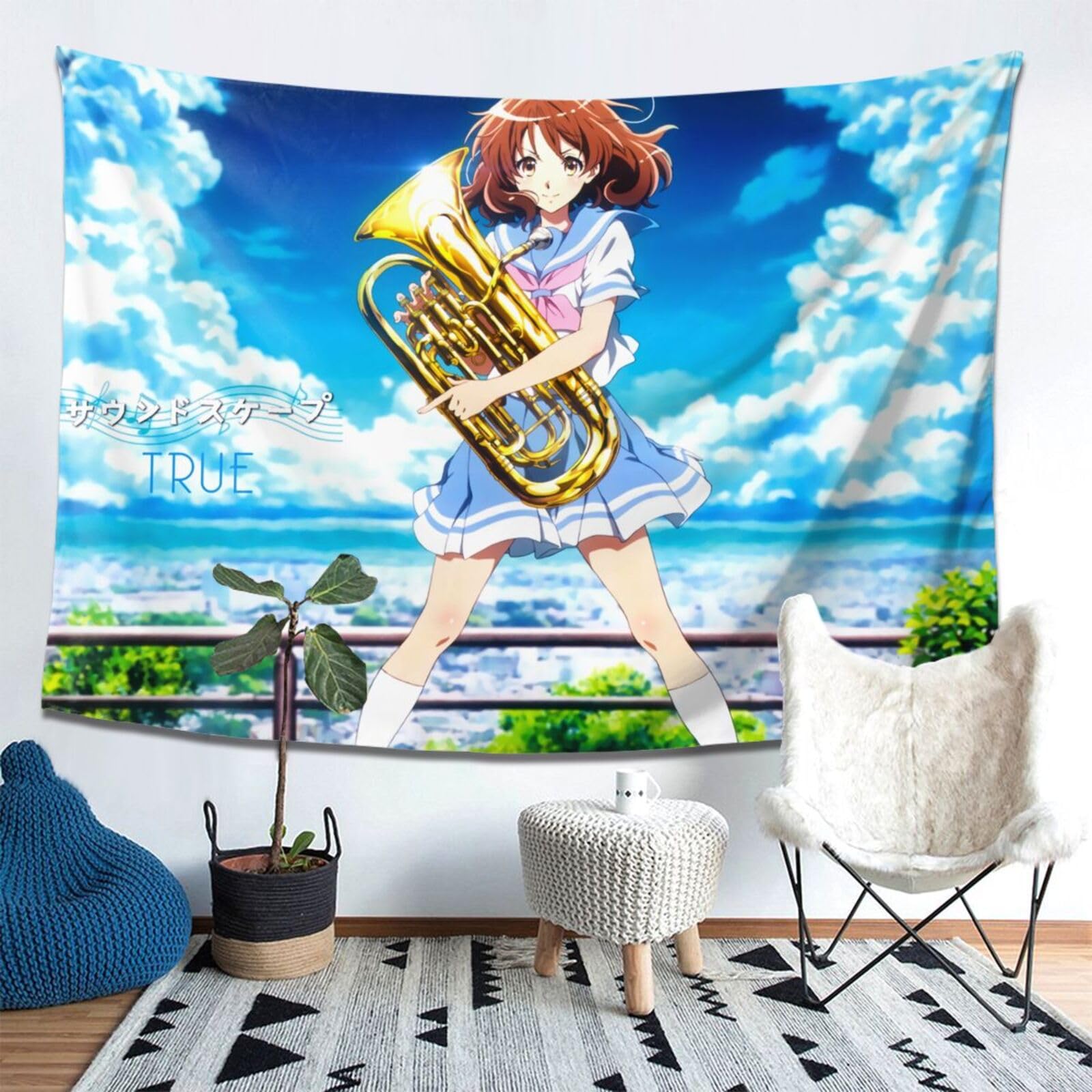 Amazon.co.jp: タペストリー 布ポスター 響け!ユーフォニアム 黄前