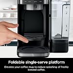 Ninja DualBrew Hot & Iced 12-Cup Coffee Machine, Unique K-Pod Compatible Ground Coffee Service, 3 Brew Styles, 60oz Water Tank and Carafe, Black, CFP101C (Canadian Version)