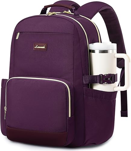 Miniatura 18 de LOVEVOOK Mochila para laptop para mujer, 15,6 pulg.