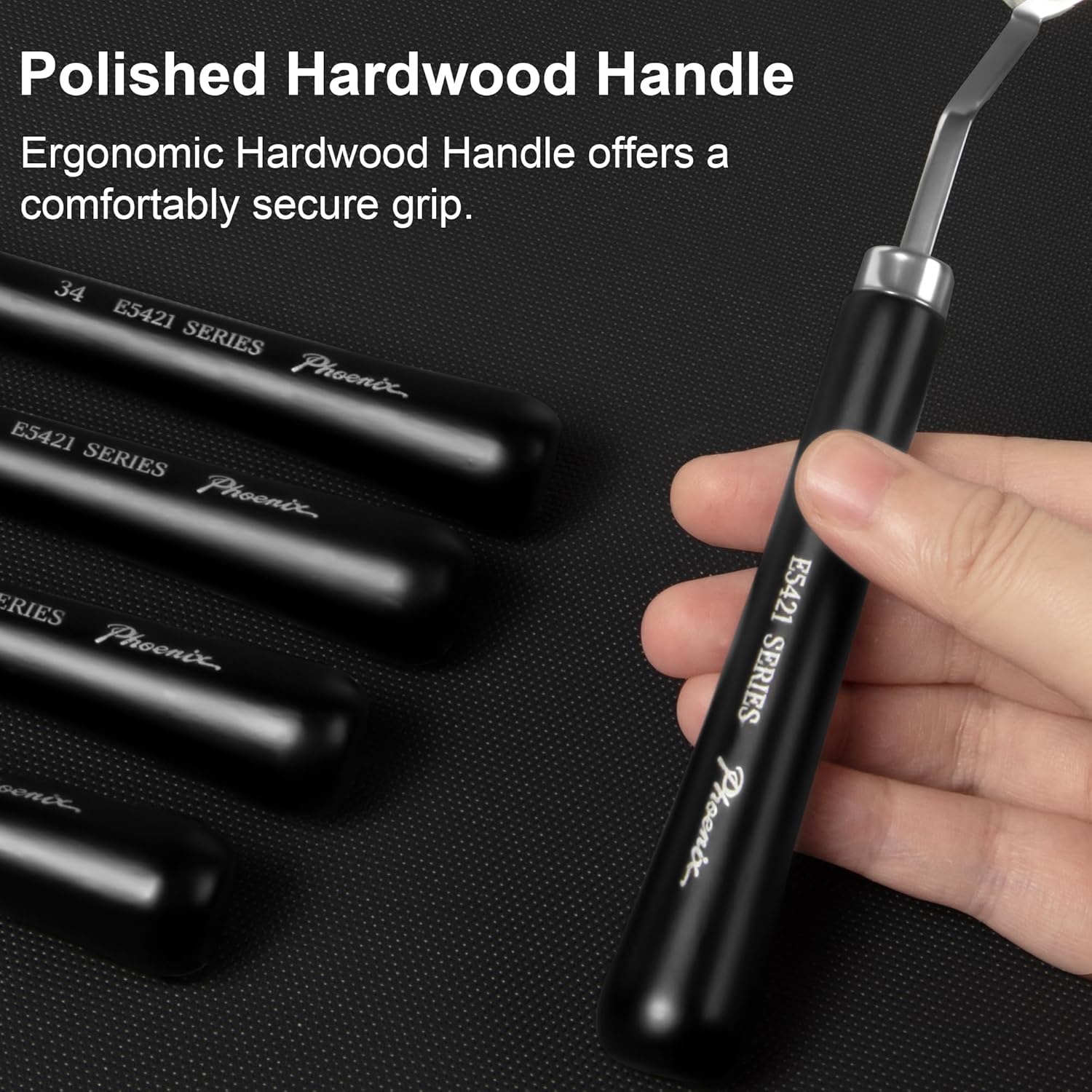 PHOENIX Flexible Palette Knife Set - 8 Stainless Steel Painting Knives with Gift Box, Art Knife with Wood Handle, Paint Spatula for Oil Acrylic Paint