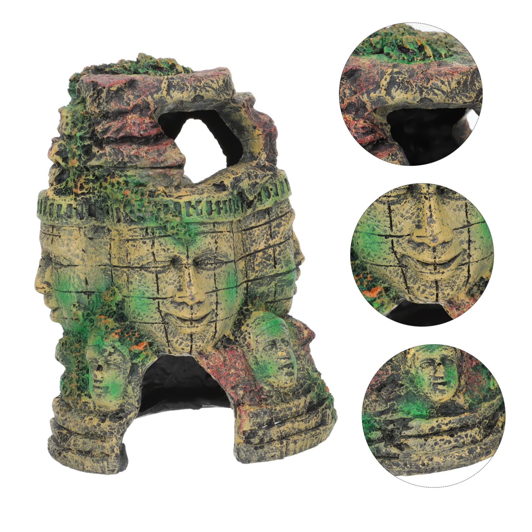 DOITOOL Decoración Natural para Reptiles Escondite Decorativo para Terrarios Cueva de Resina para Reptiles Añade un Toque Vívido Tu Terrario para Serpientes y Lagartos Decoración