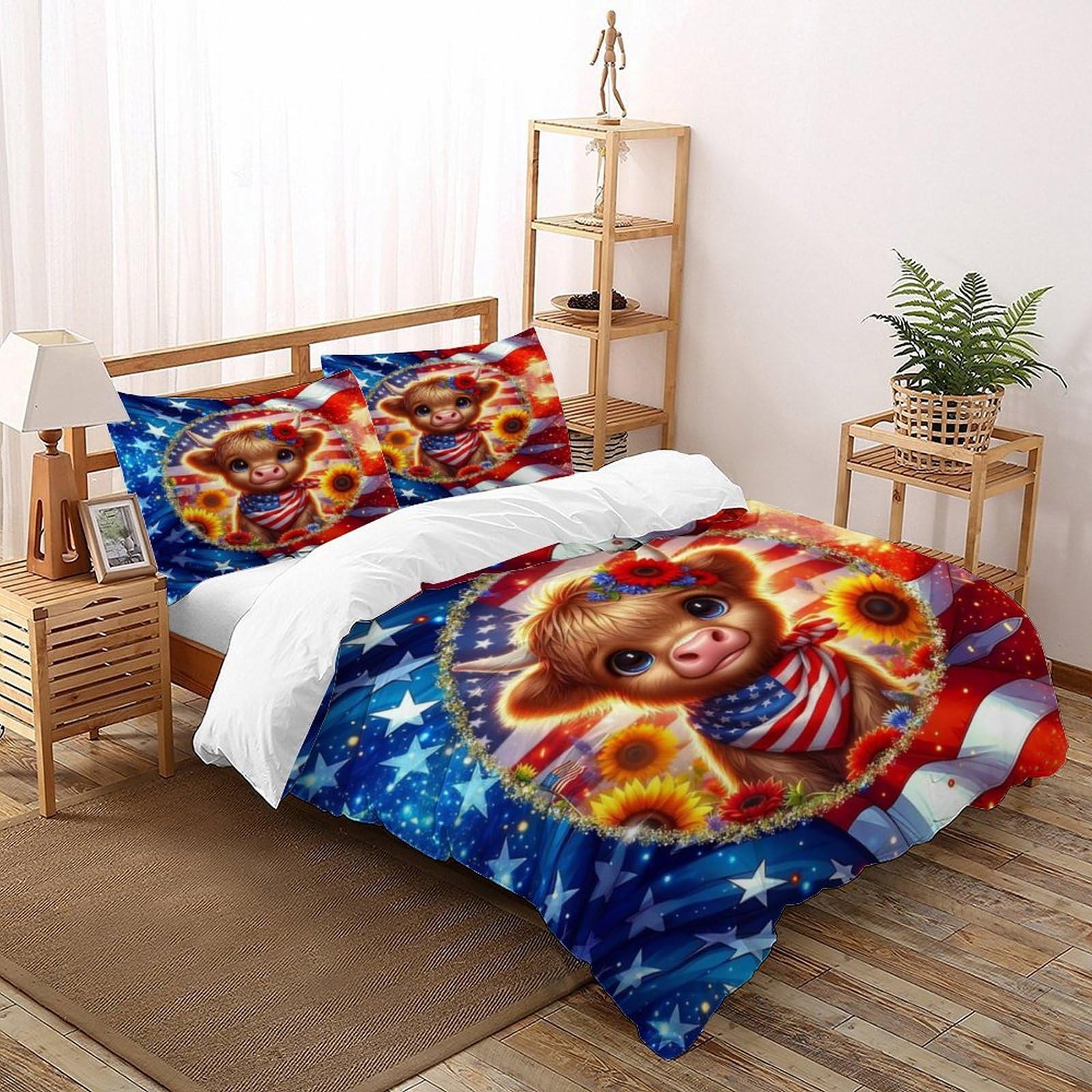 Housse de couette 260x220cm fermeture éclair pour changer de lit facilement