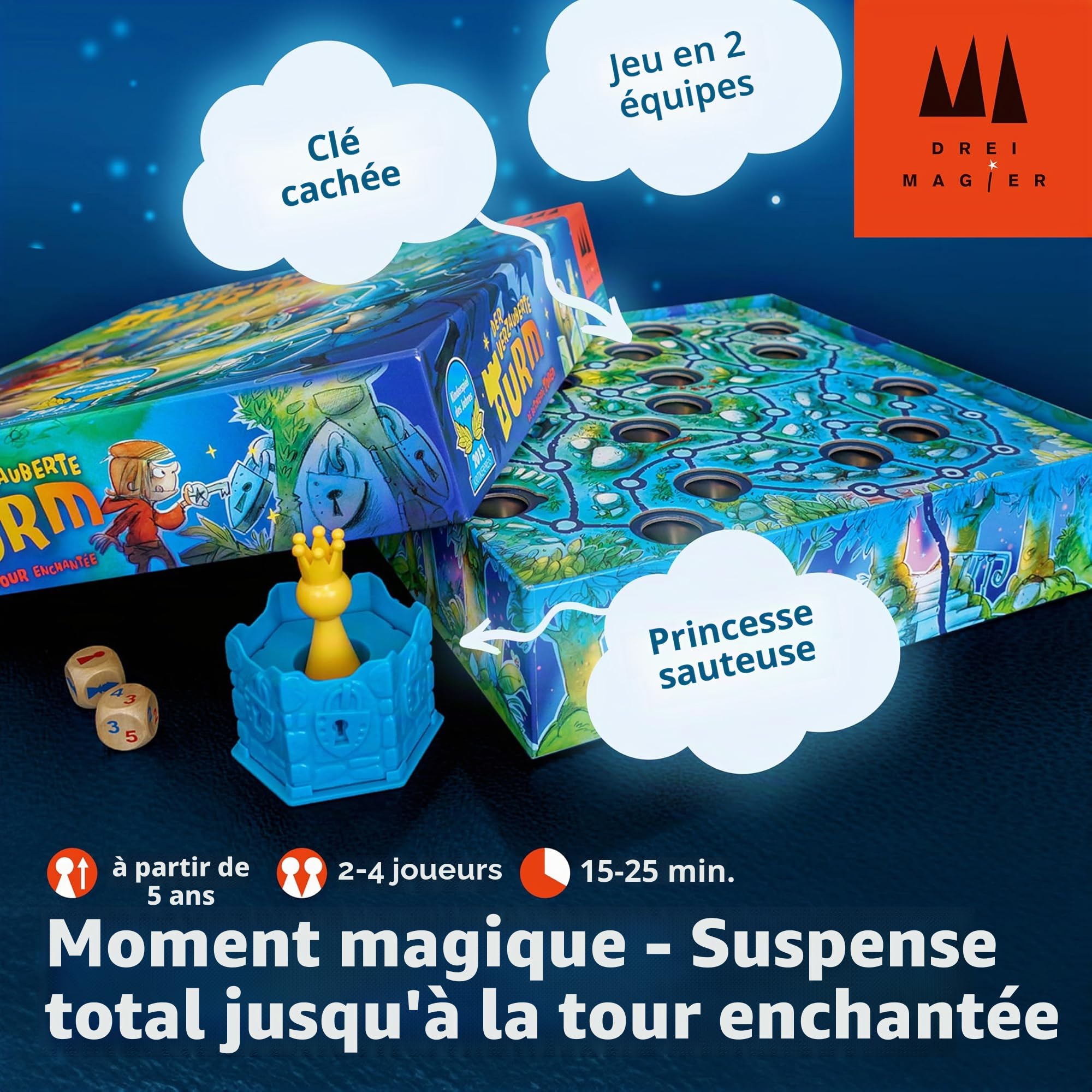 Drei Magier 40867 Jeu de Plateau la Tour enchantée