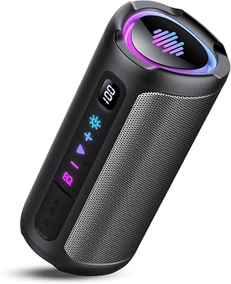 💎 77% MEGA DEAL! aowoka Bluetooth Speaker, Portable Wireless Bluetooth 5.4 Speaker, 20W Stereo Sound, Deep Bass, LED Display, 20H Playtime, IPX7 Waterproof, TWS Pairing for Outdoor, Party, Travel