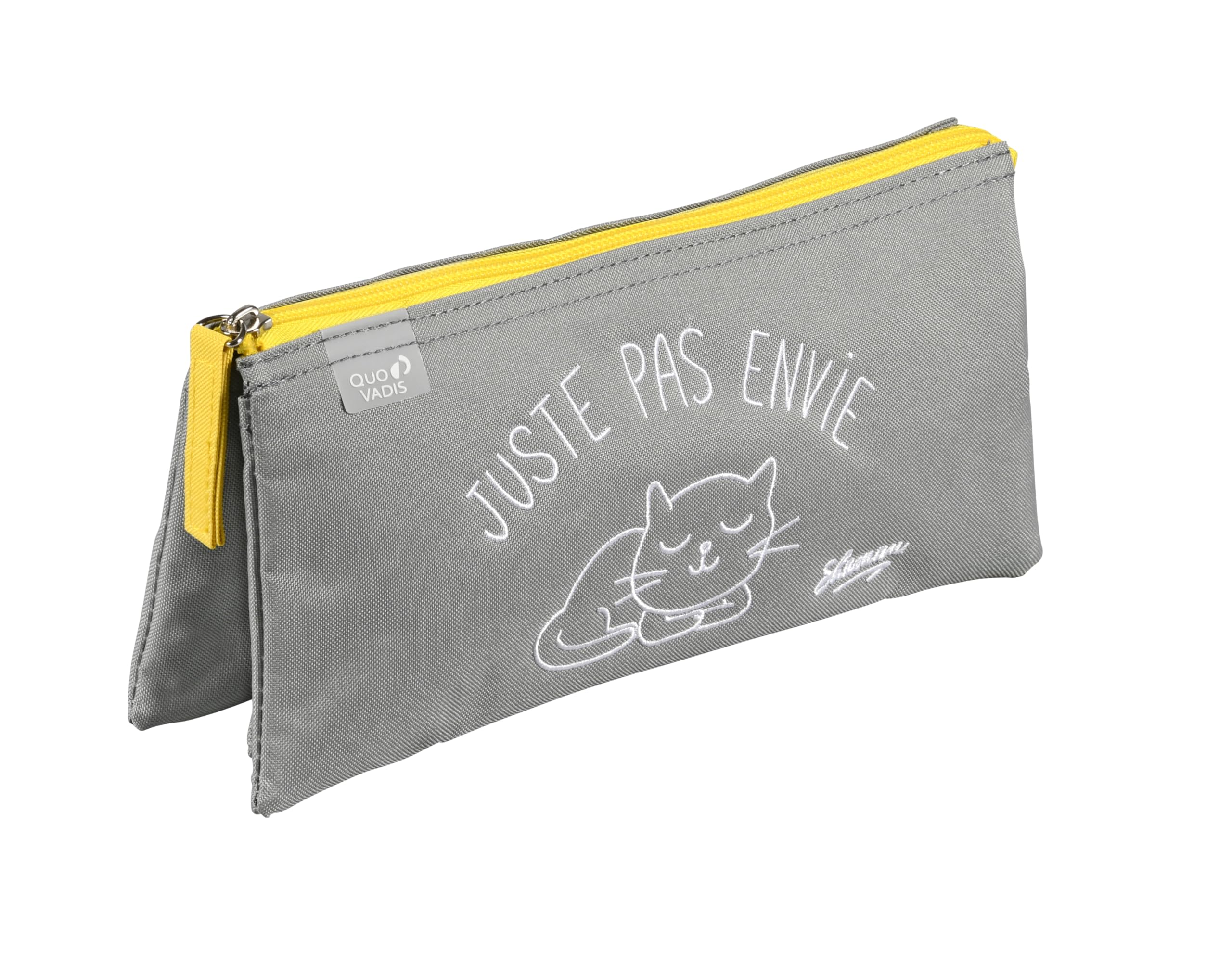QUO VADIS - Rectangular Pencil case - Shaman - Multicoloured - 11x22.5x6cm - Canvas (Polyester) - 3 Compartment(s)