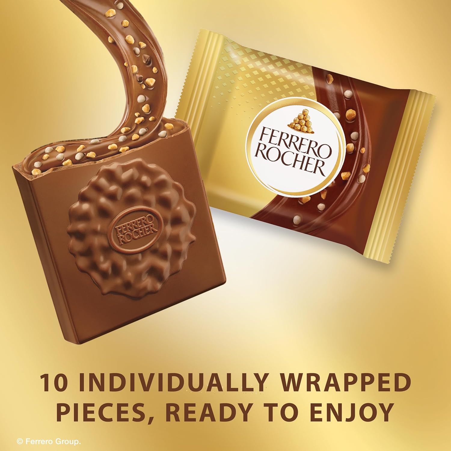 Premium Milk Hazelnut chocolate squares, Indivily
