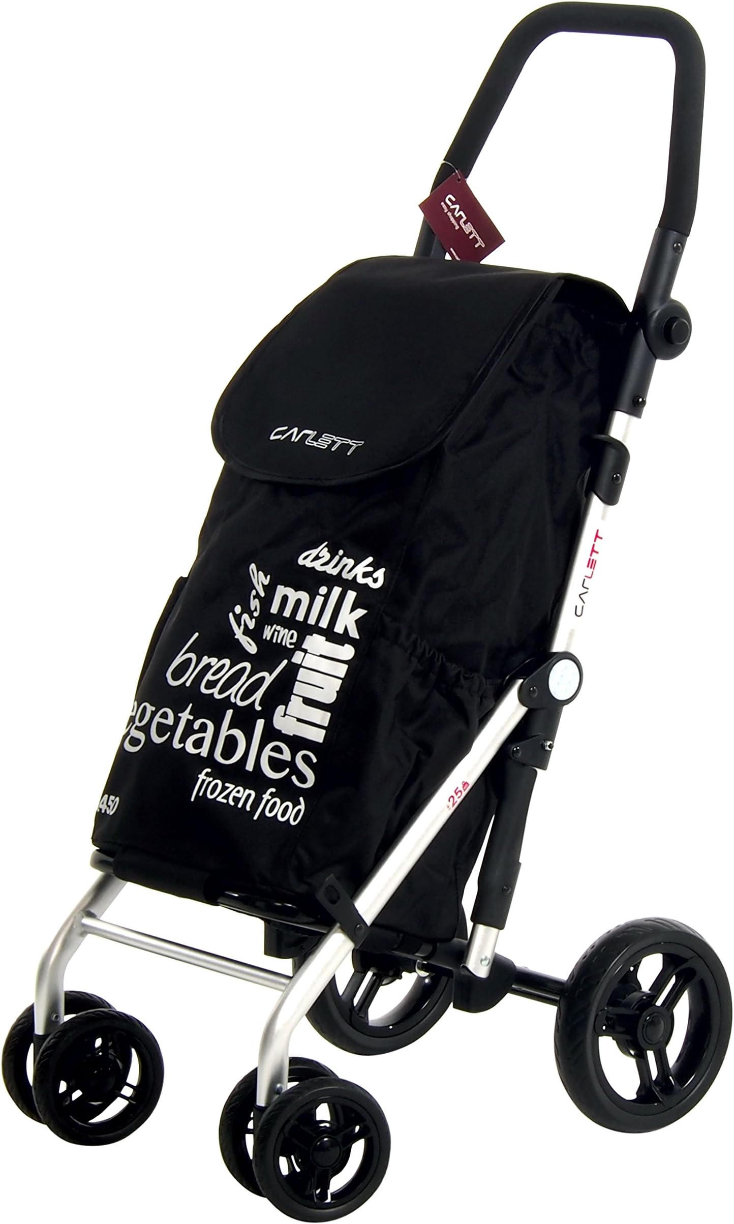 CARLETT" Beauty Shopping Trolley, Aluminum, Black, 62 x 19 x 29 cm