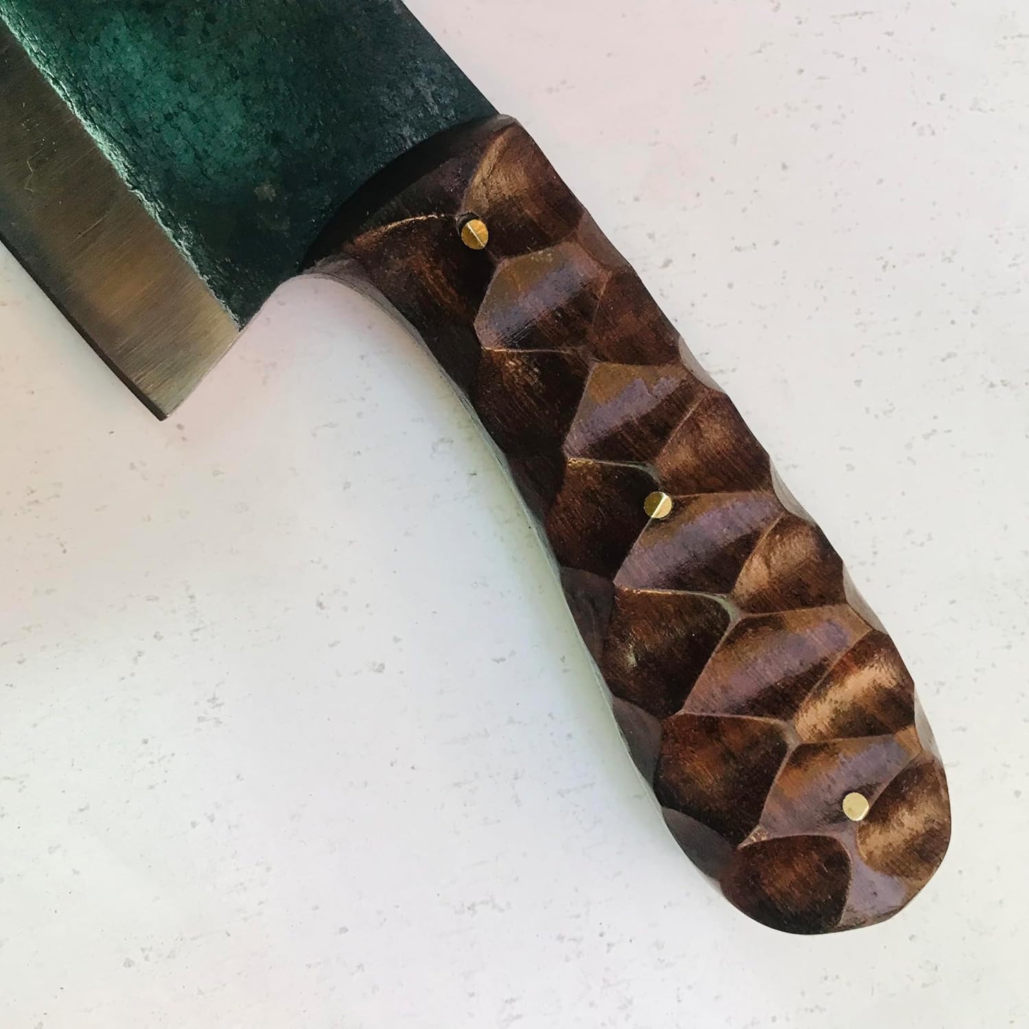 Handmade Mini Cleaver Fixed Blade Heavy Duty Sharp Kitchen Kinife with Sheath Butcher Knife for Chopping Hand Forged HC Steel for Home Outdoor Camping Cleaver Chef knife OC-CK-9988