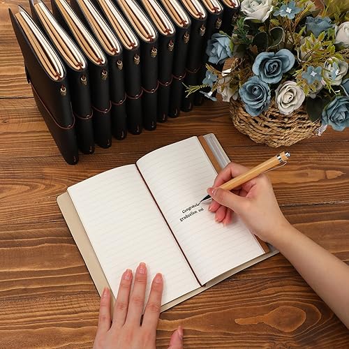 Miniatura 4 de Tinlade Diario de cuero religioso inspirador para el día del padre, tamaño A6, cuaderno con forro recargable, regalo de agradecimiento a granel para