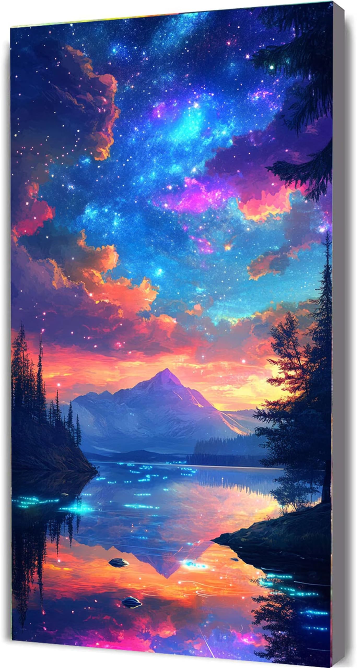 Krajobraz Malowanie według numerów morskich malowanie według numerów dorosłych z ramą 80 x 160 cm, malowanie olejne DIY według numerów Kit, farby akrylowe pędzle do dekoracji domu dziewczyny