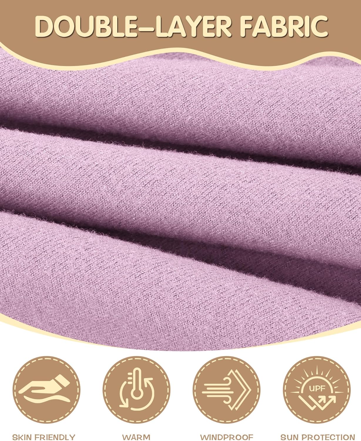 Winter Kids Neck Warmer, Warm Kids Scarf Soft Neck Gaiter, Windproof Face Cover Ski Mask for Boys Girls - Image 2