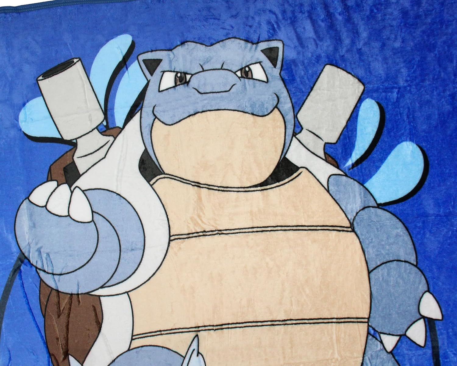 Pokemon Squirtle Evolutions Wartortle Blastoise Throw Blanket - 46" x 60" Cozy Soft Fleece Throw Blanket for Bed Couch