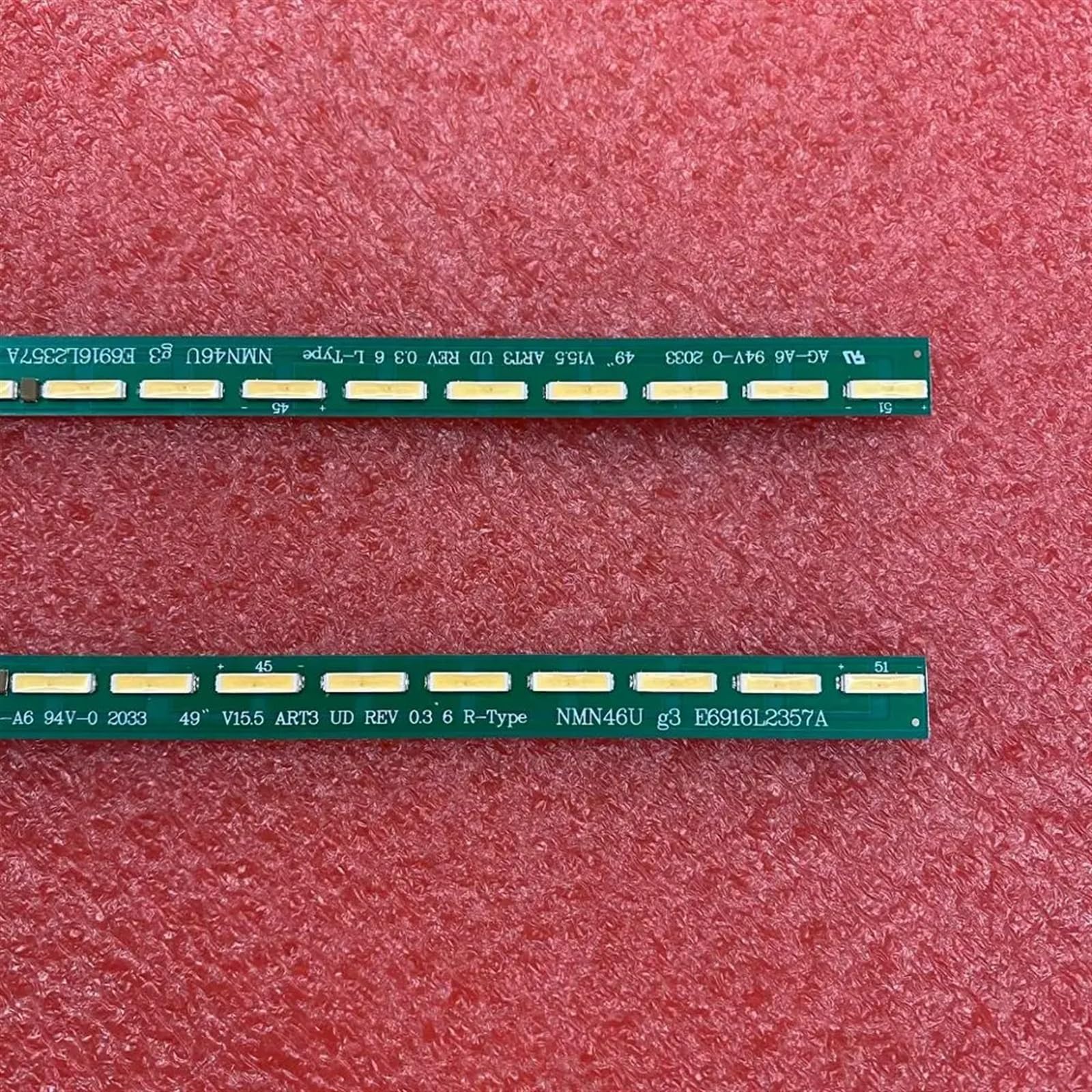 Striscia di retroilluminazione a LED LED Compatibile for TV 49UF6800 49UF6430 49UF6490 49UF770V 49UF680V 49UF7707 6922L-0151A 401-1 V15 49 UHD V15.5 ART3 UD(5 Kit for 5 TV)