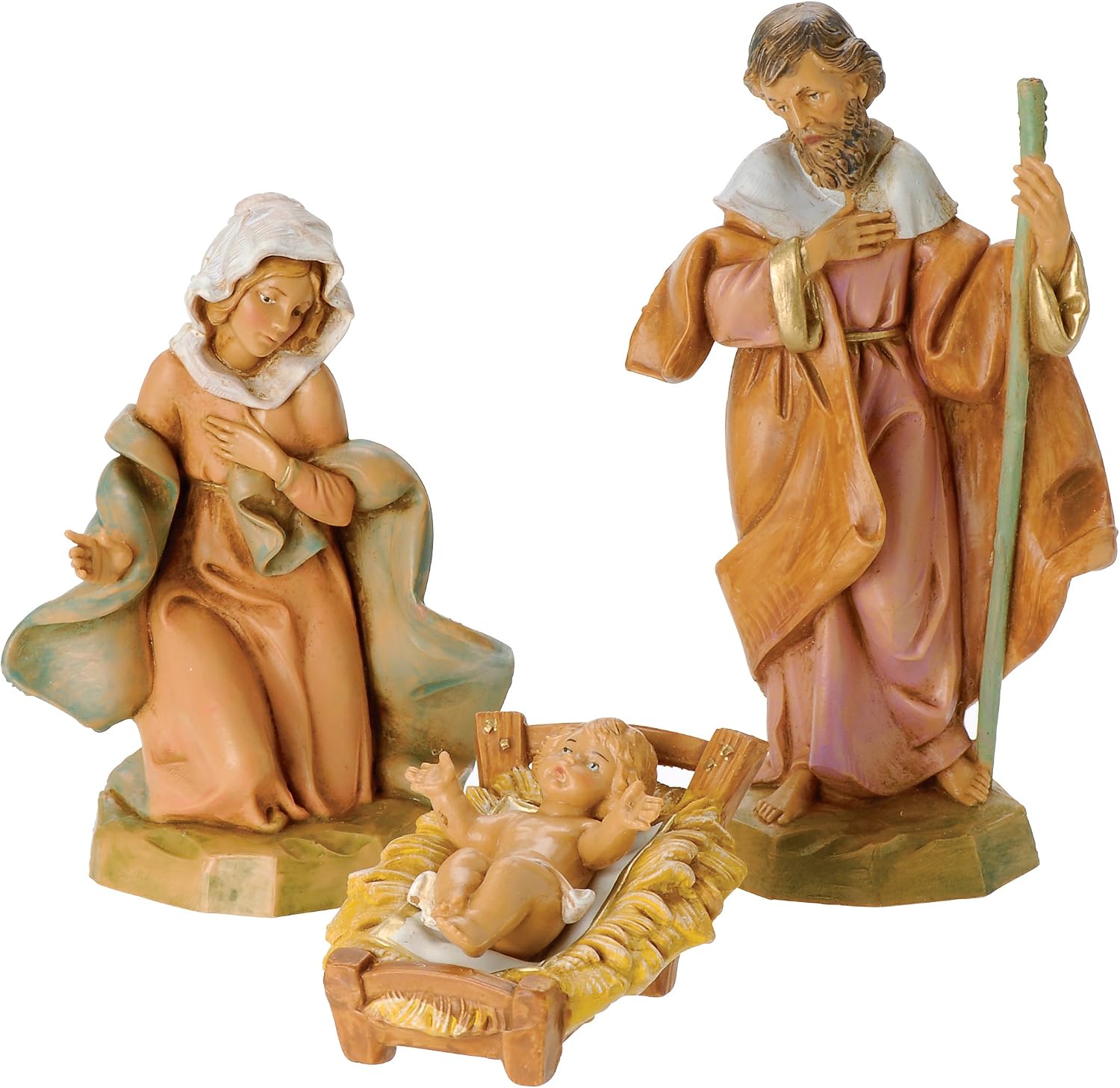 Fontanini by Roman Classic Holy Family Nativity Set, 3-Piece, 5-Inch Each