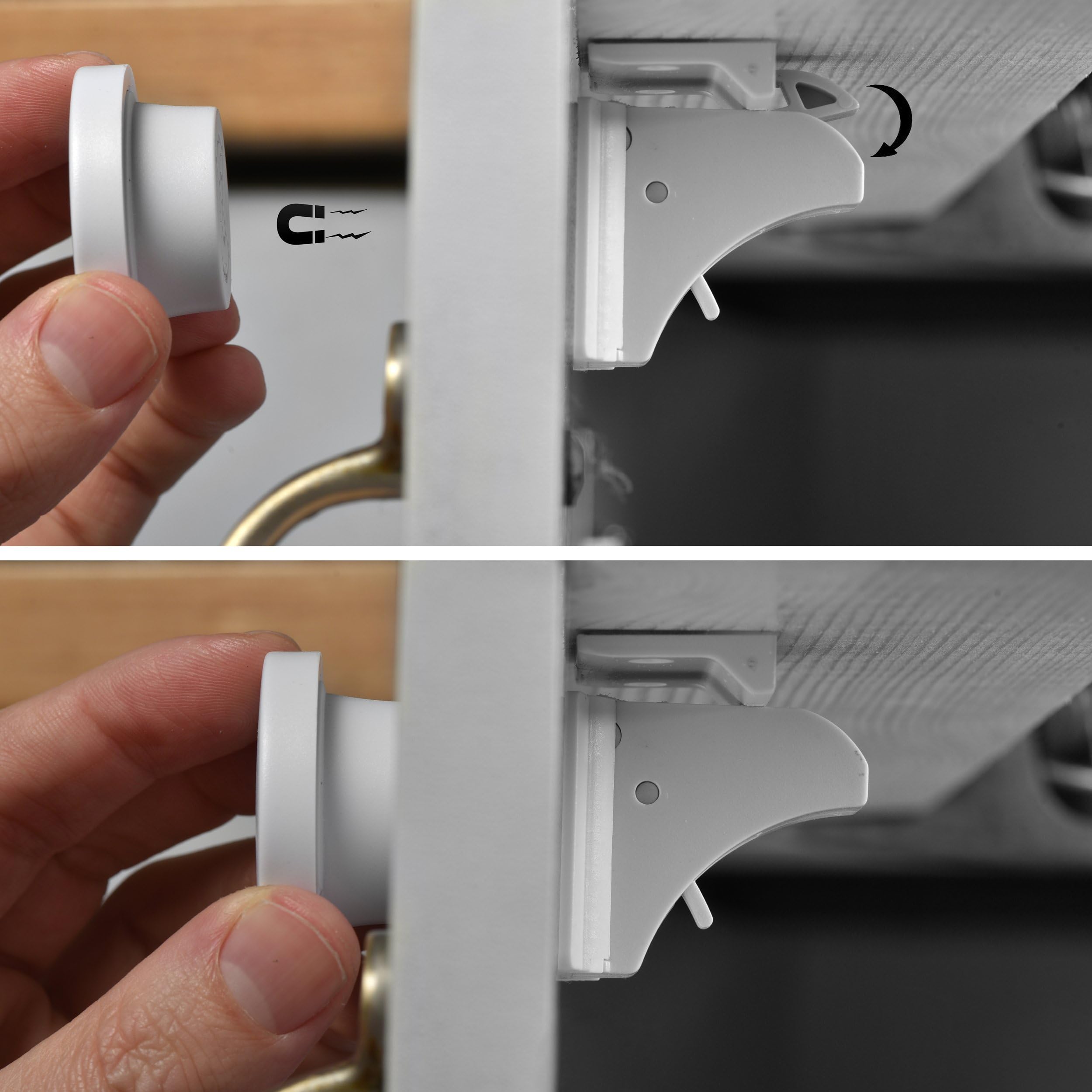 Child Proofing Cabinets Locks for Cabinets Drawer Furniture Table Corner Protectors & Outlet Covers Baby Safety Locks (Set 9)