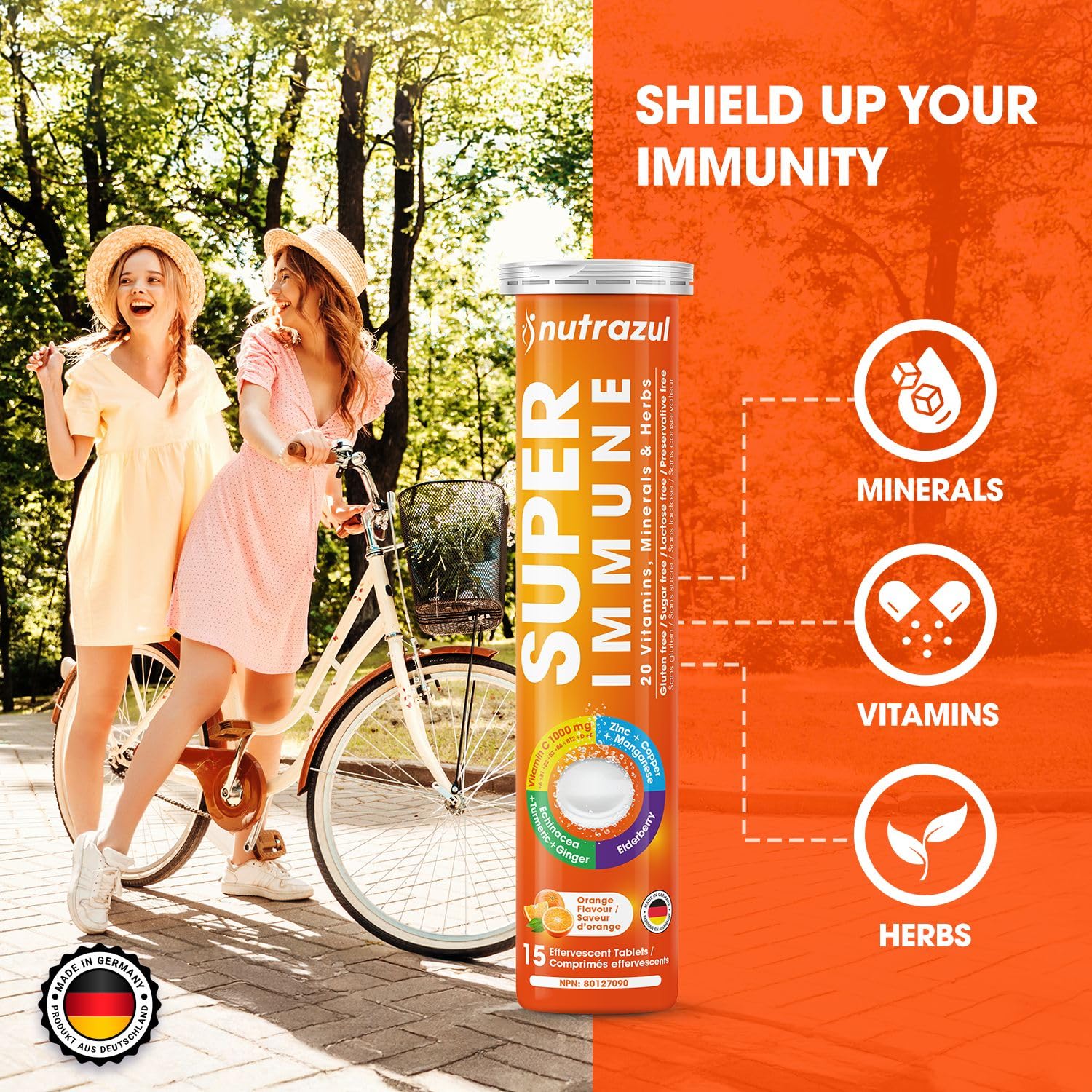 nutrazul Super Immune 30 Effervescent Tablets, 20 Vitamins & Minerals — Amazon image 6