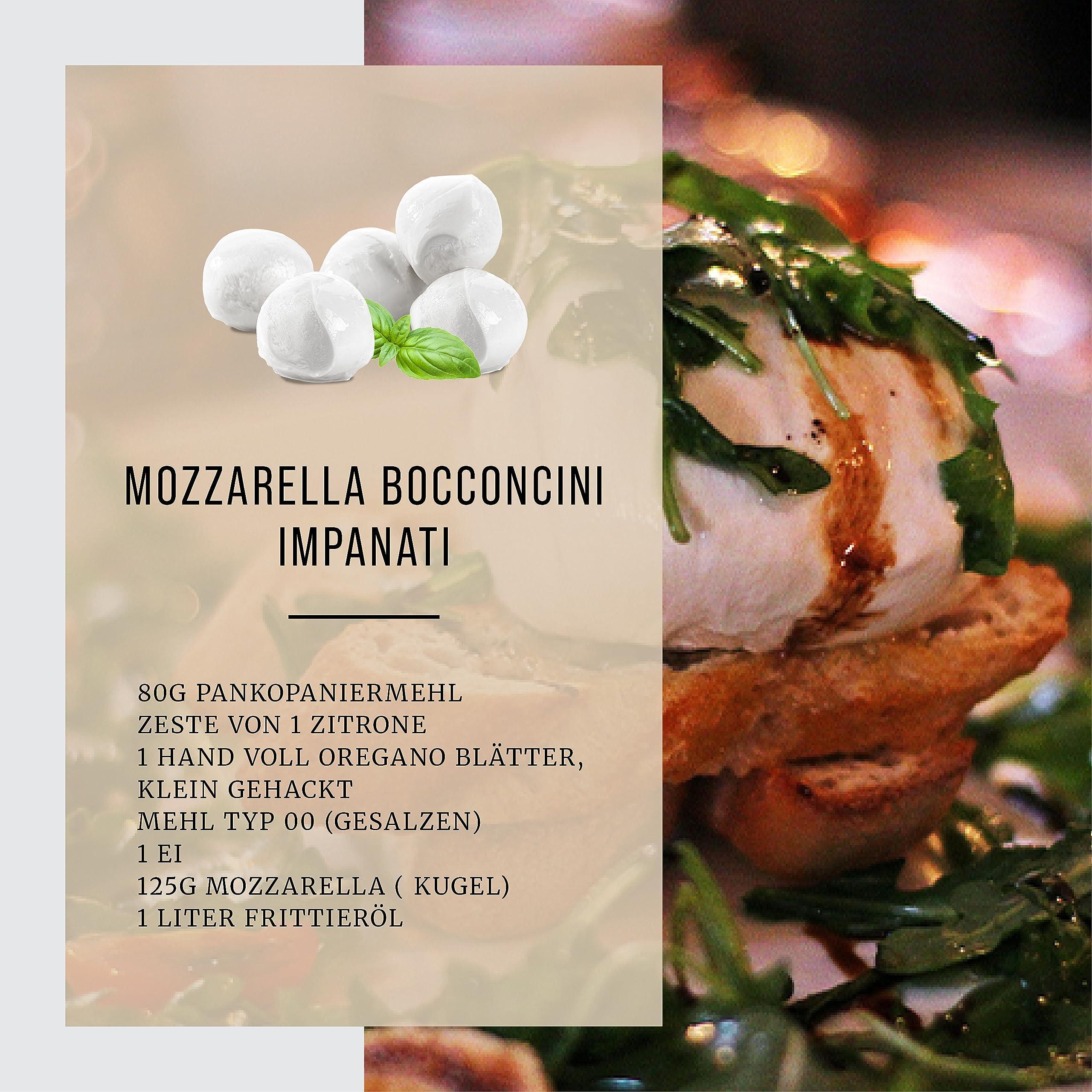BÜFFEL BILL Bocconcini di Bufala Campana D.O.P. | 20x50g Kugeln I Cremig-weicher saftiger Mozzarella aus italienischer Büffelmilch I Geschmacksintensiv